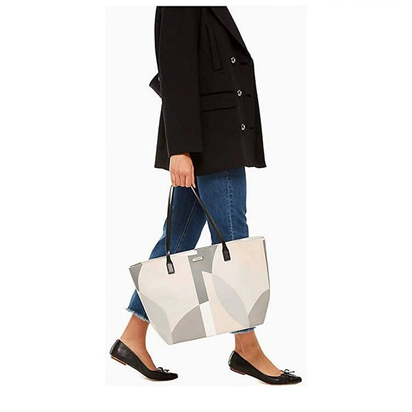 Kate Spade New York Shore Street Geo Spotlight Margareta Tote - Pink Multi - Picture 2 of 2